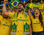 Football World Cup Soccer Fan Fringe Scarf | Brazil Football Stadium Supporter Scarf