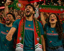 Football World Cup Soccer Fan Fringe Scarf | Portugal Football Stadium Supporter Scarf
