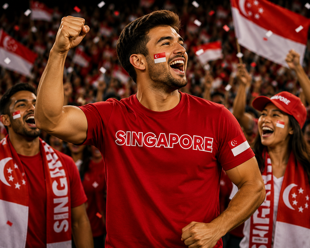 Singapore Football Fan T-Shirt – 2026 Football TShirt