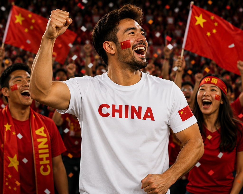China Football Fan T-Shirt – 2026 Football TShirt