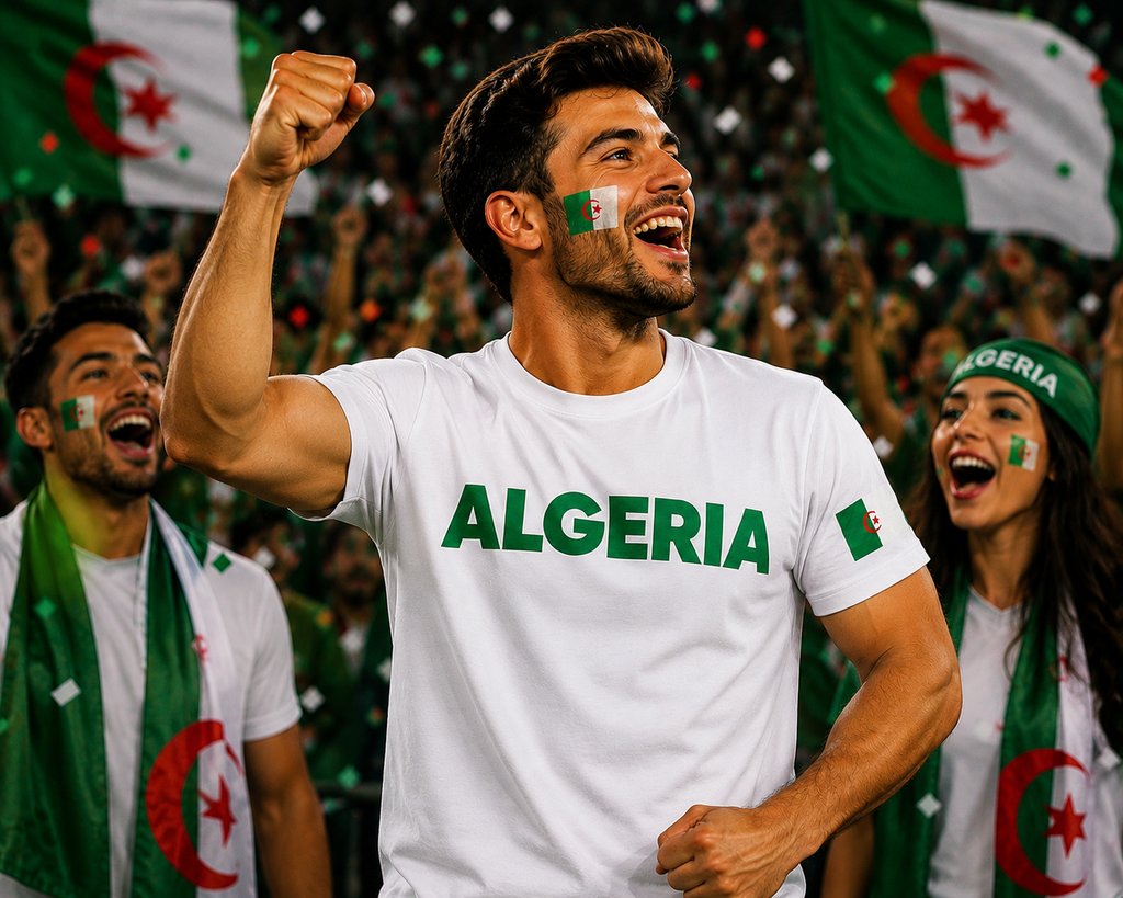 Algeria Football Fan T-Shirt – 2026 Football TShirt