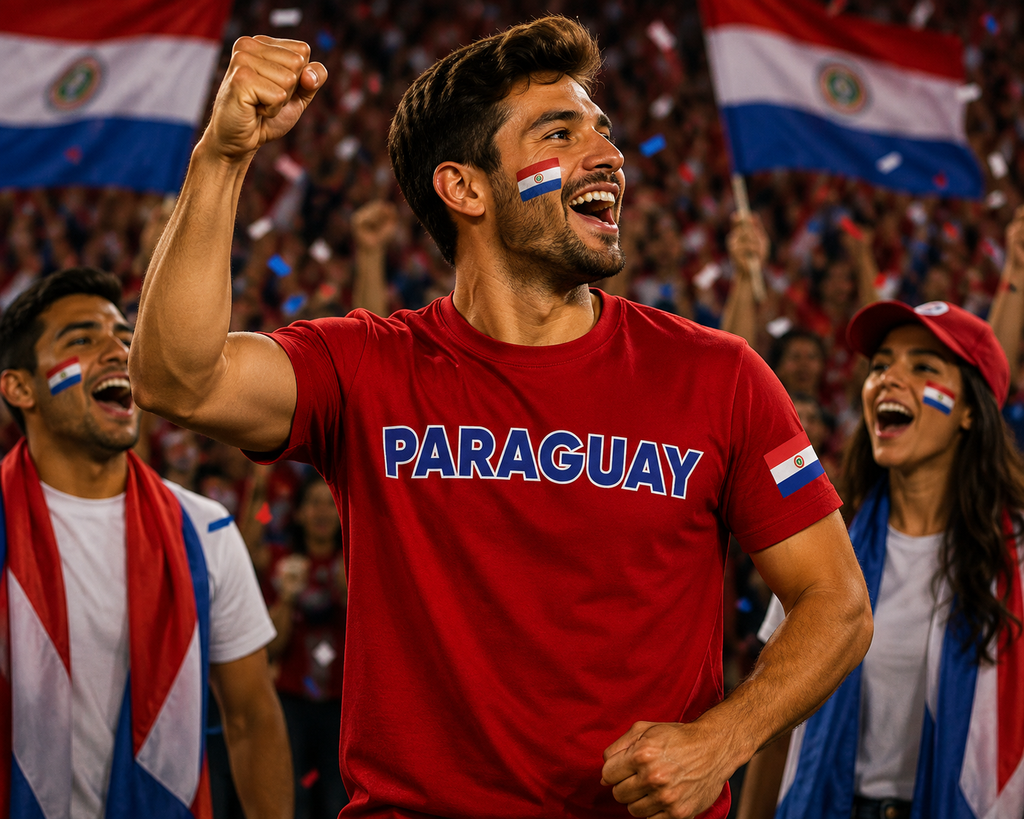 Paraguay Football Fan T-Shirt – 2026 Football TShirt
