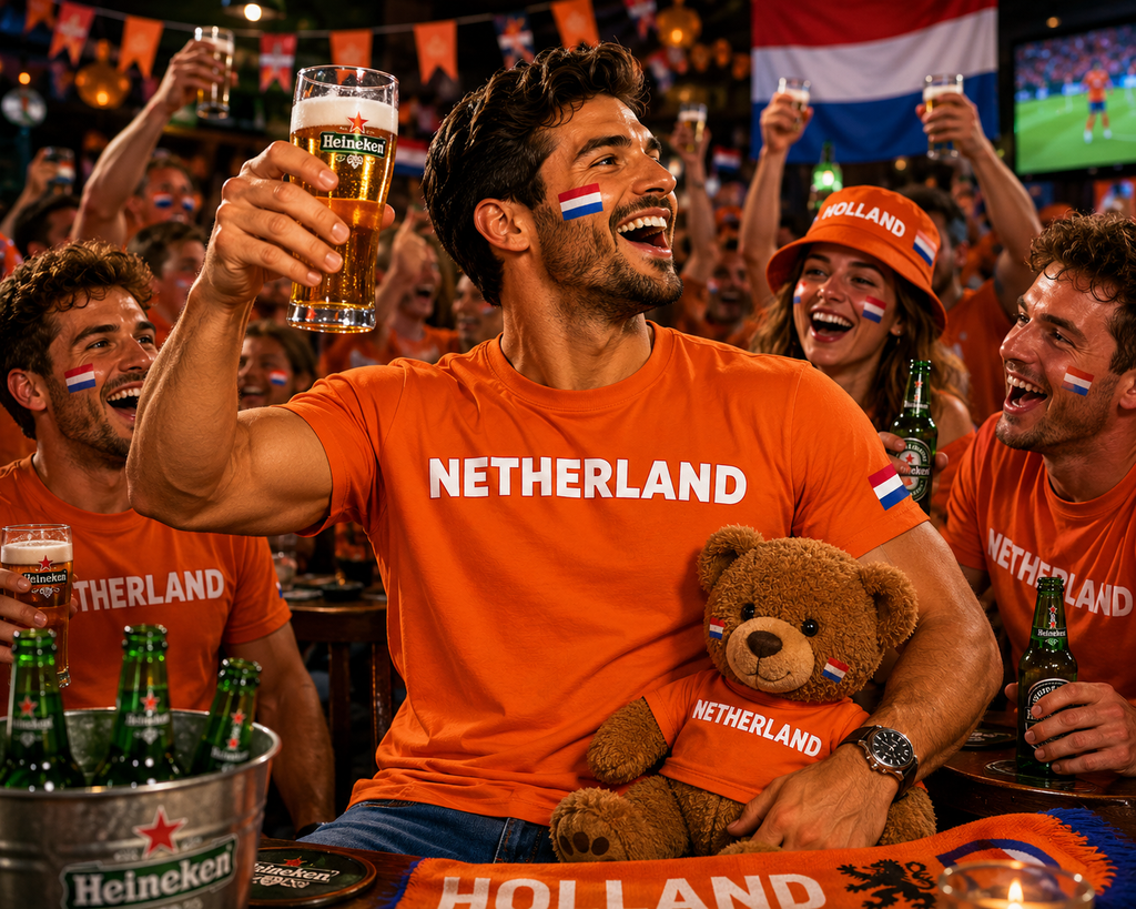 Netherlands Football Fan T-Shirt – 2026 Football TShirt