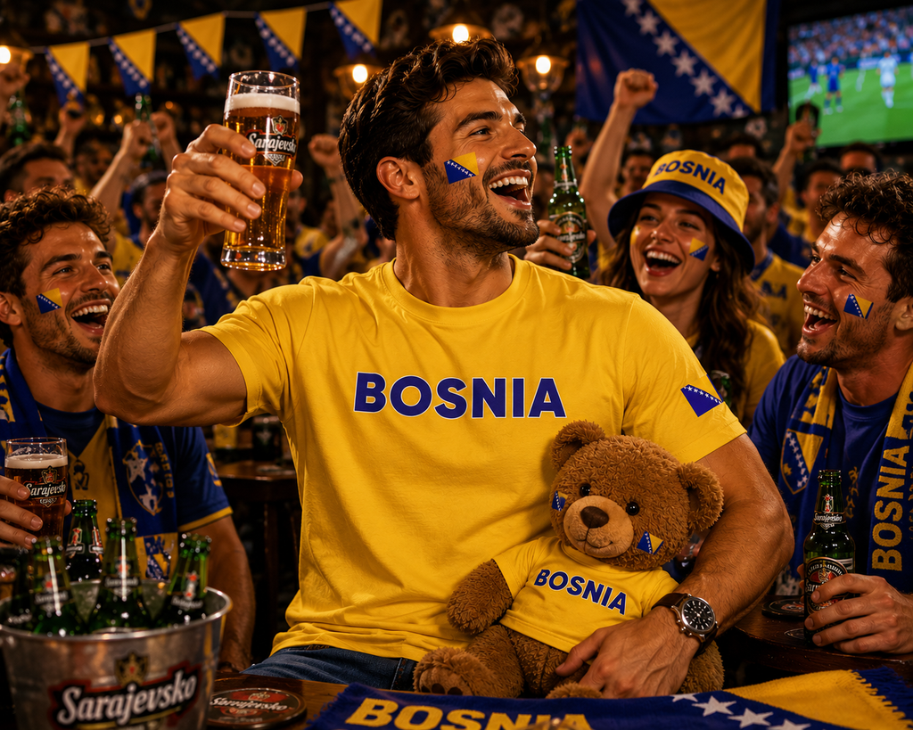 Bosnia Soccer Fan T Shirt – 2026 Shirt