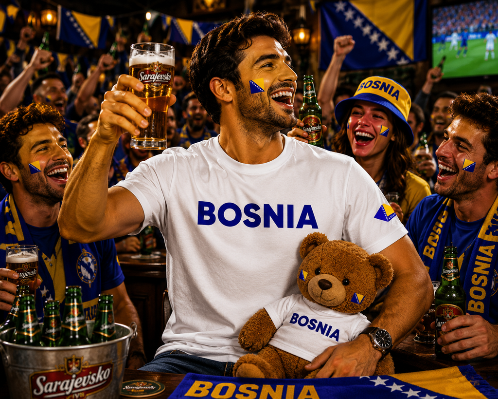 Bosnia Soccer Fan T Shirt – 2026 Shirt