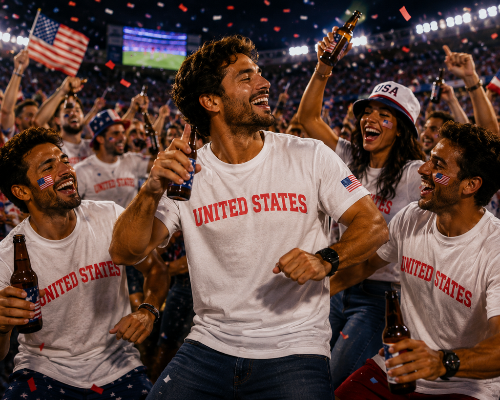 United States Football Fan T-Shirt – 2026 Football TShirt