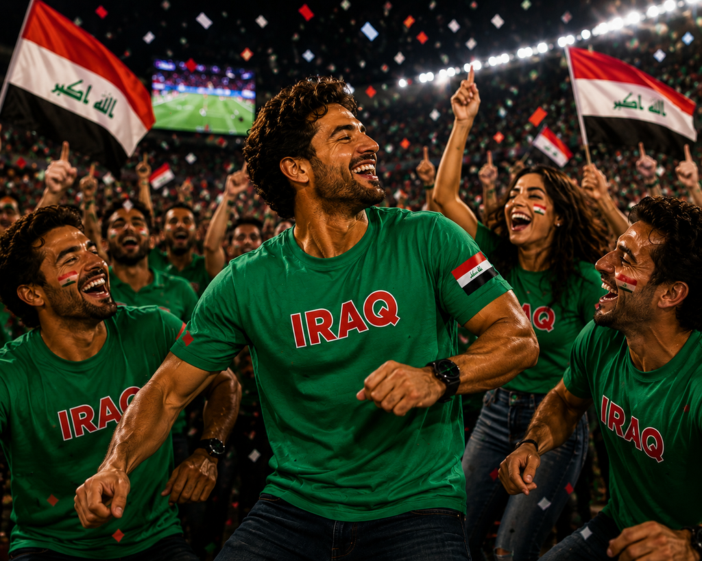 Iraq Football Fan T-Shirt – 2026 Football TShirt