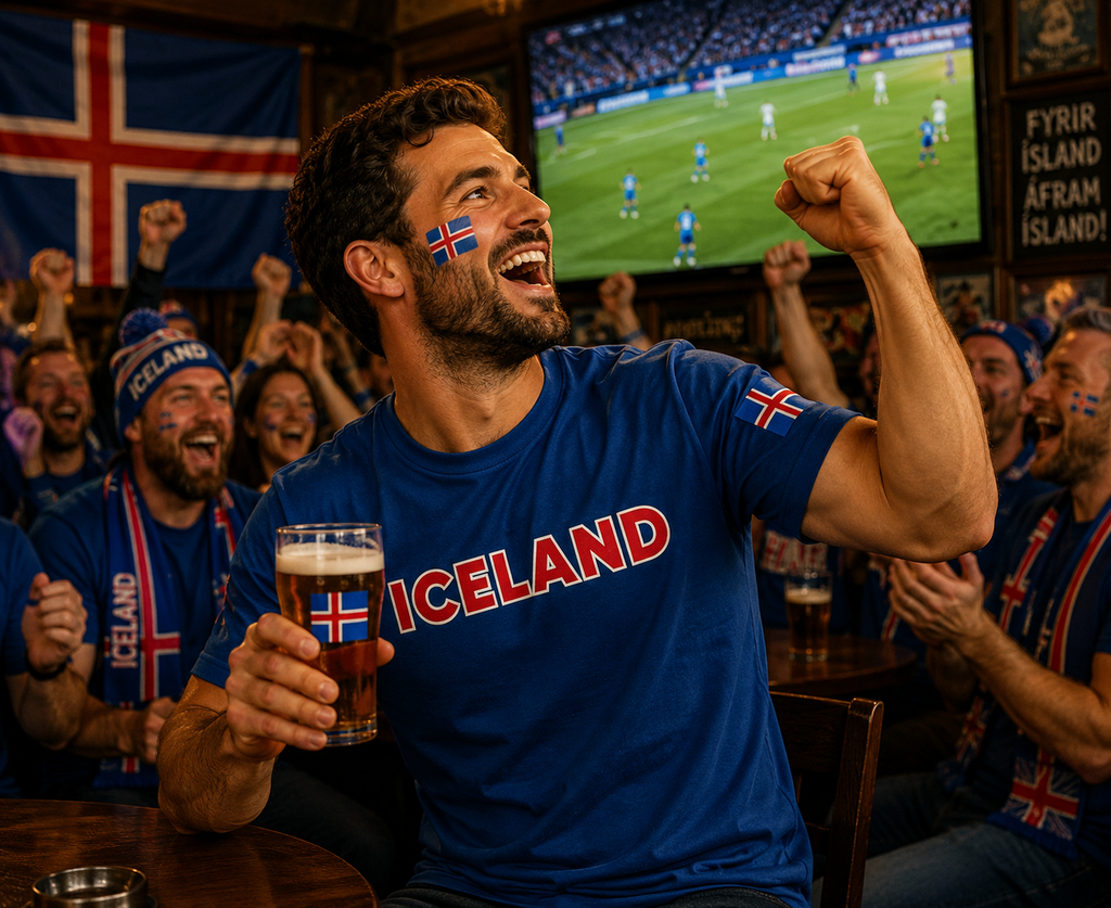 Iceland Football Fan T-Shirt – 2026 Football TShirt