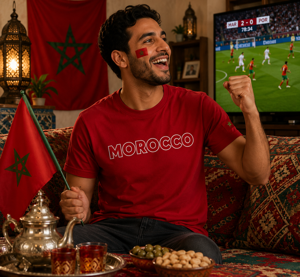 Morocco Football Fan T-Shirt – 2026 Football TShirt