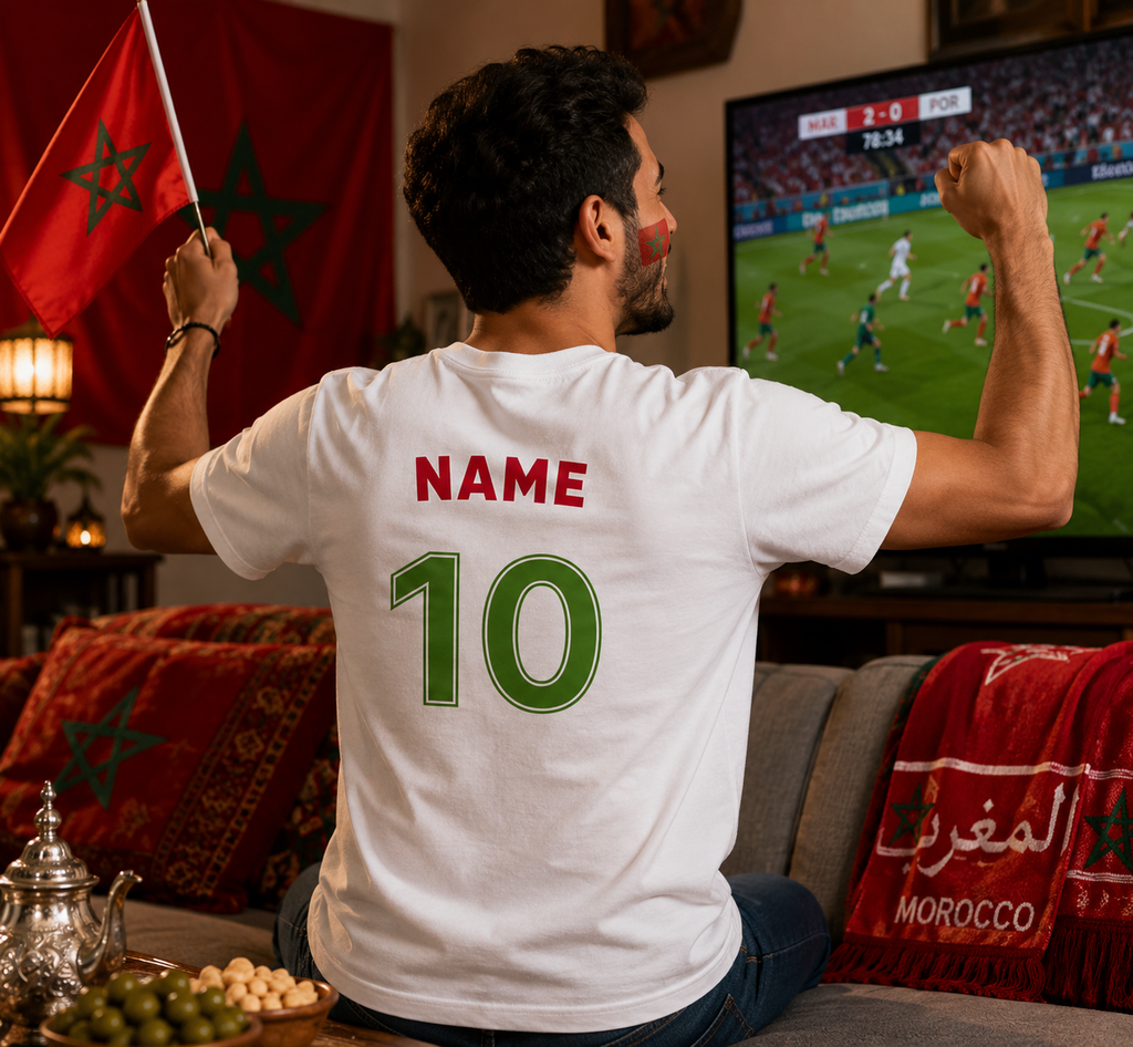 Morocco Football Fan T-Shirt – 2026 Football TShirt