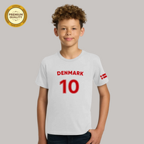 Denmark Soccer Fan T-Shirt  For Boys/Youth – 2026 Football   TShirt