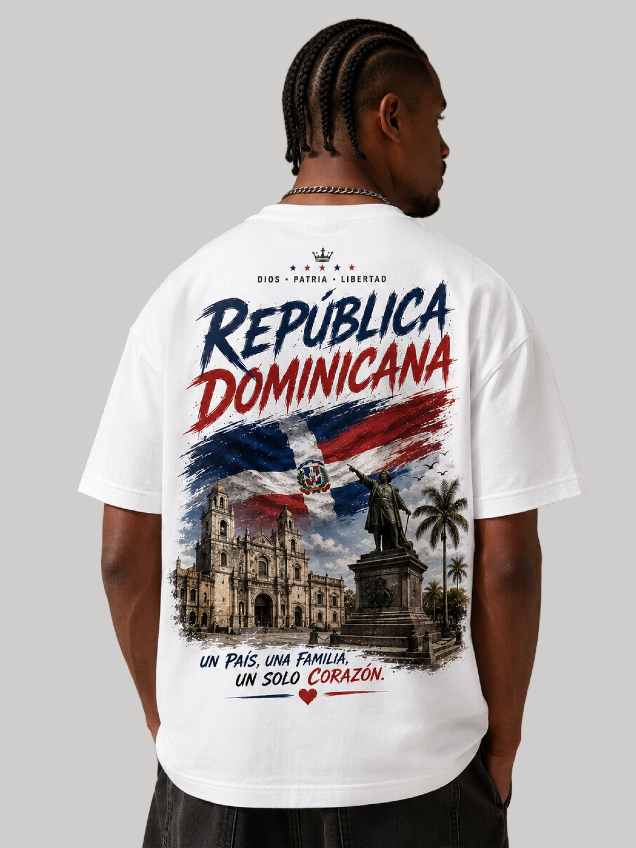 Dominican Republic Oversized T-Shirt – Country Pride Unisex Graphic Tee Secondary image