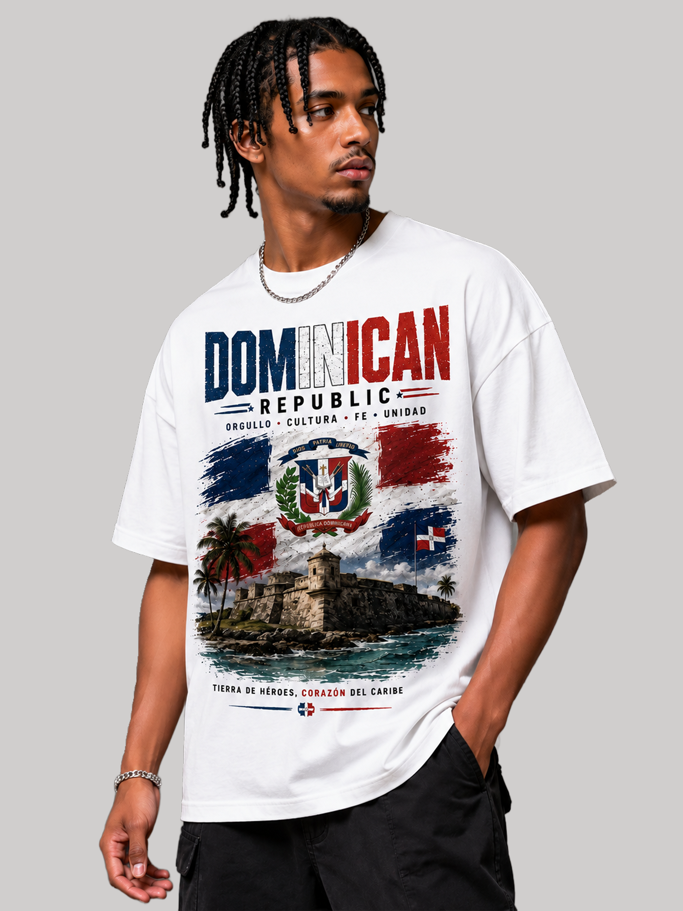 Dominican Republic Oversized T-Shirt – Country Pride Unisex Graphic Tee Main image