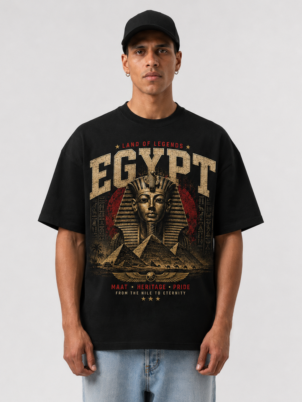 Egypt Oversized T-Shirt – Country Pride Unisex Graphic Tee