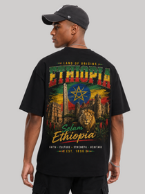 Ethiopia Oversized T-Shirt – Country Pride Unisex Graphic Tee