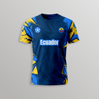 Ecuador Football T-Shirt - Dry Fit T Shirt