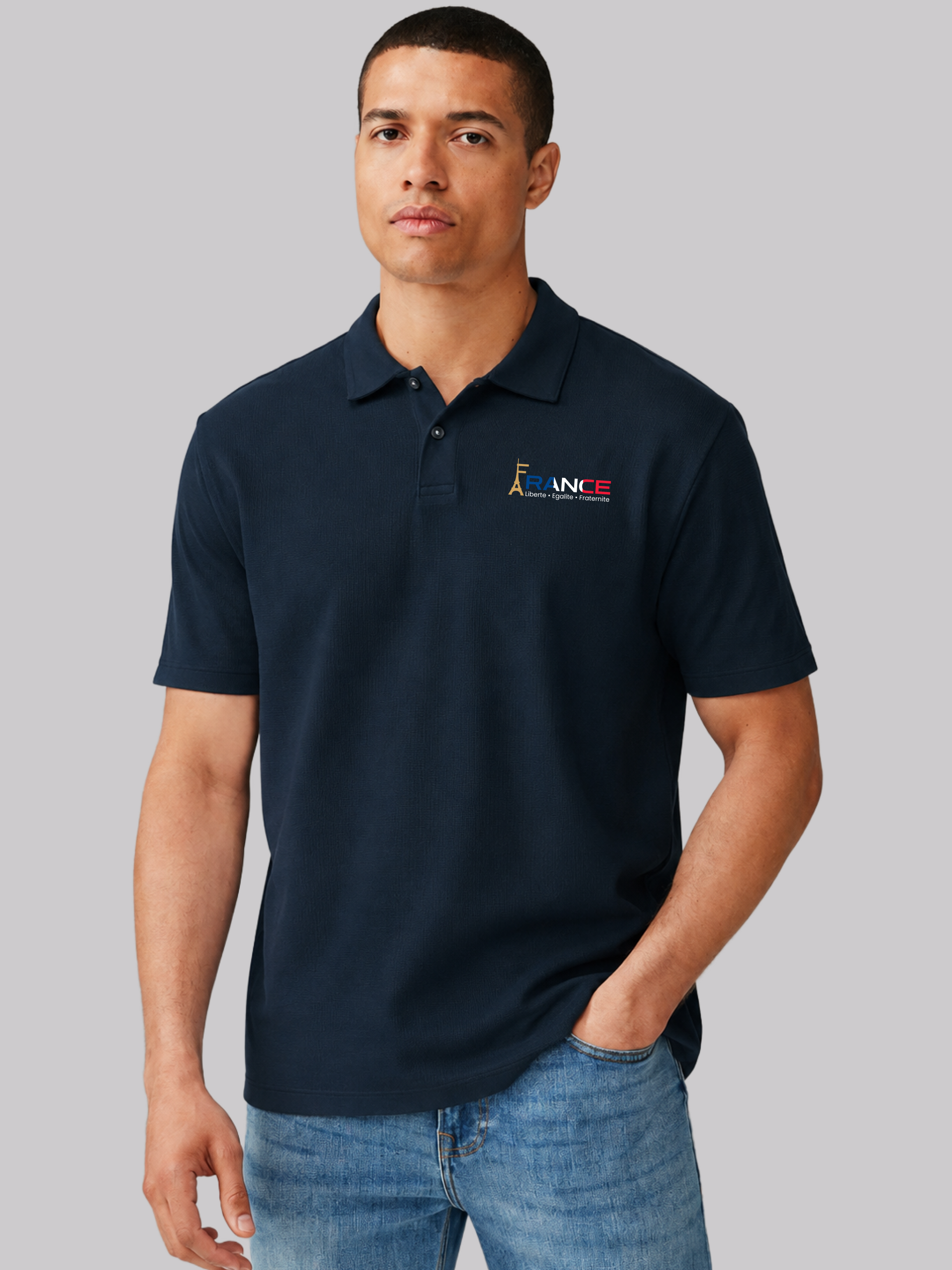 France Country Pride Polo T-Shirt – Premium Unisex Polo Tee