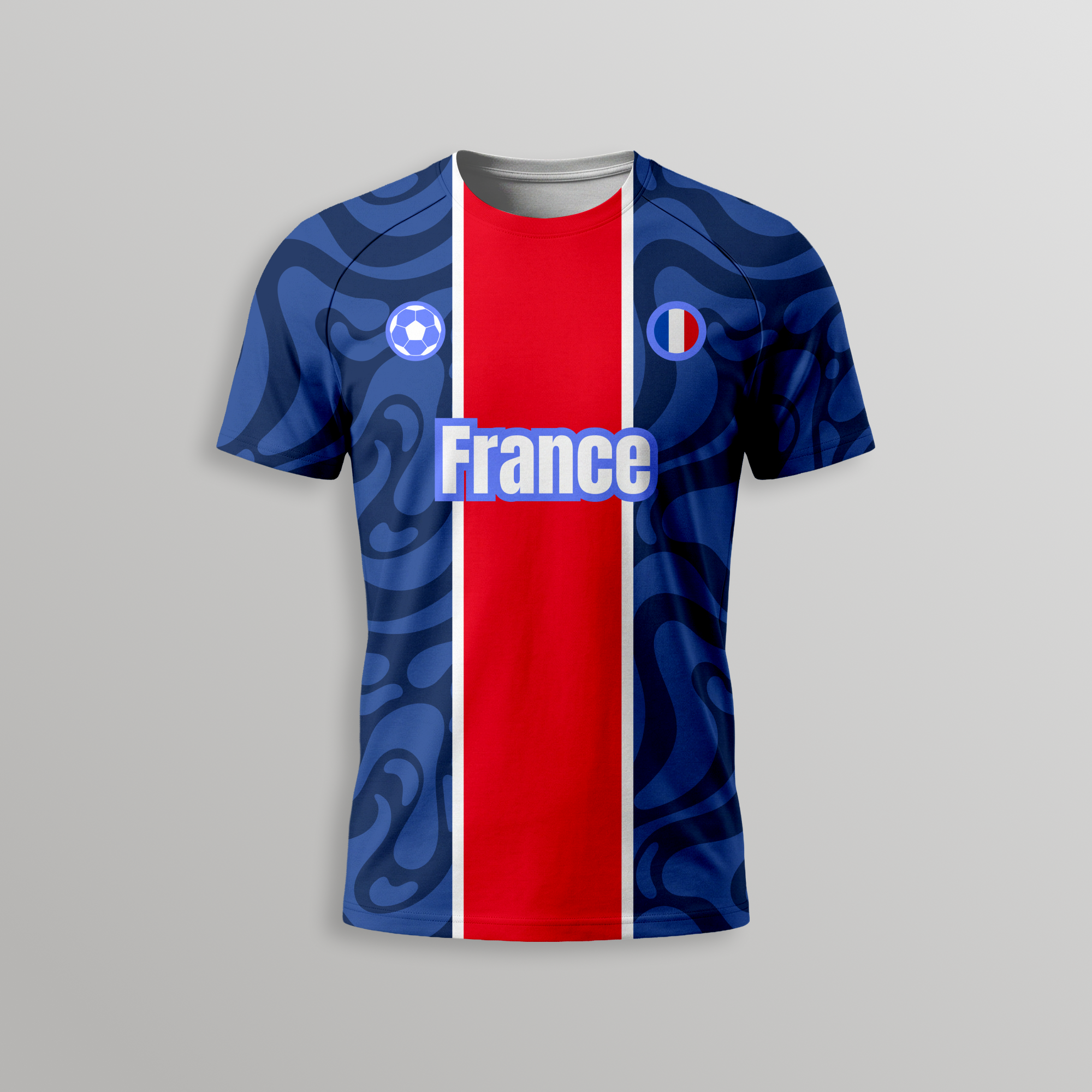 France Football T-Shirt - Dry Fit T Shirt Main image