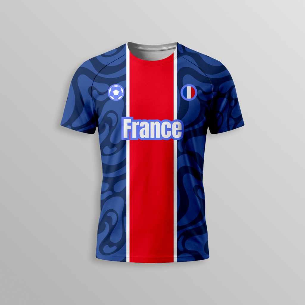 France Football T-Shirt - Dry Fit T Shirt