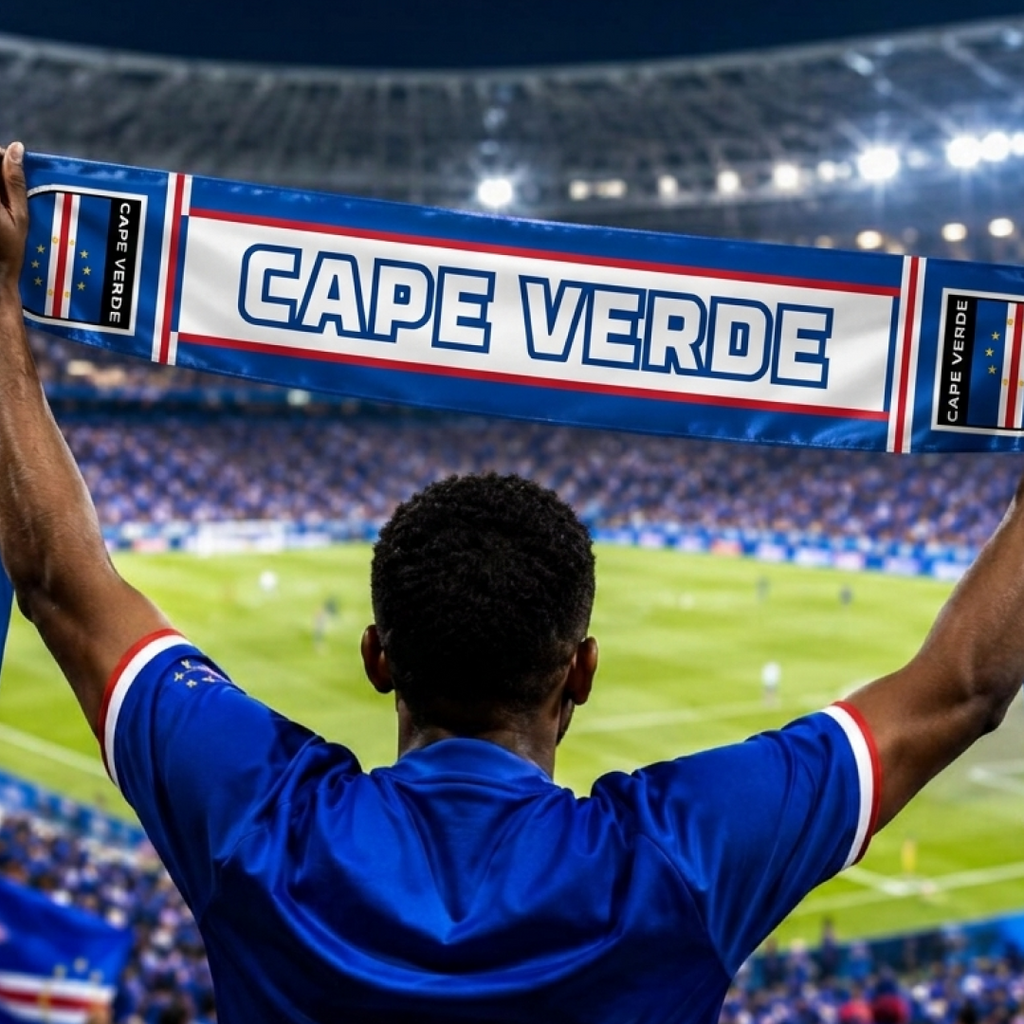 Cape Verde Football Stadium Supporter Scarf