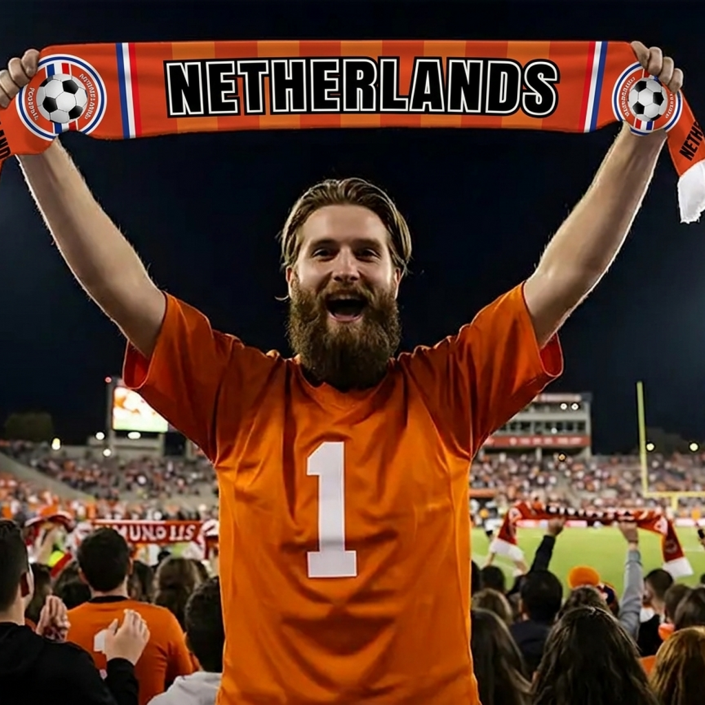 Netherlands Football Stadium Supporter Scarf