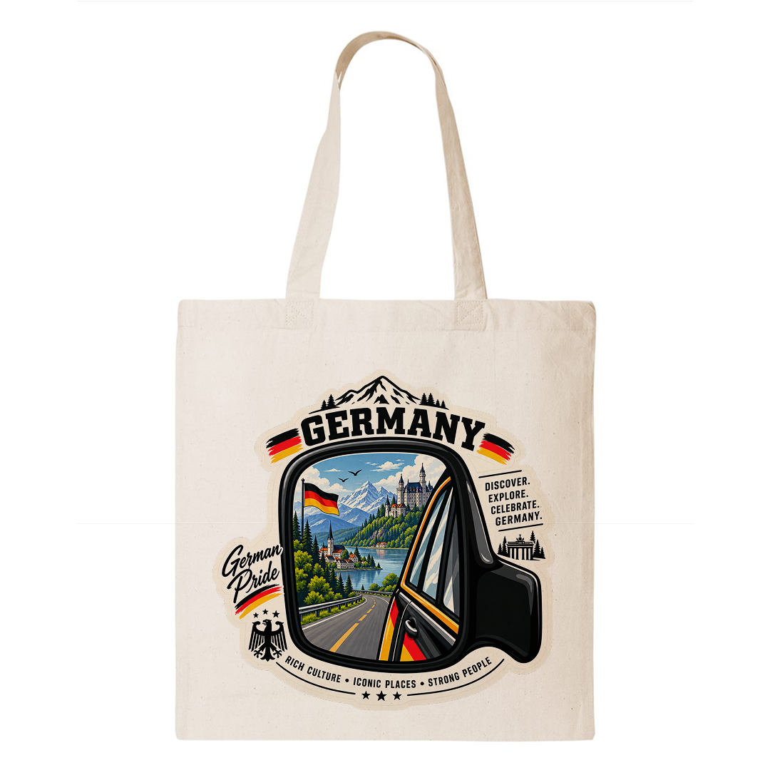 Germany Heritage Graphic Tote Bag – Country Pride Canvas Tote Main image