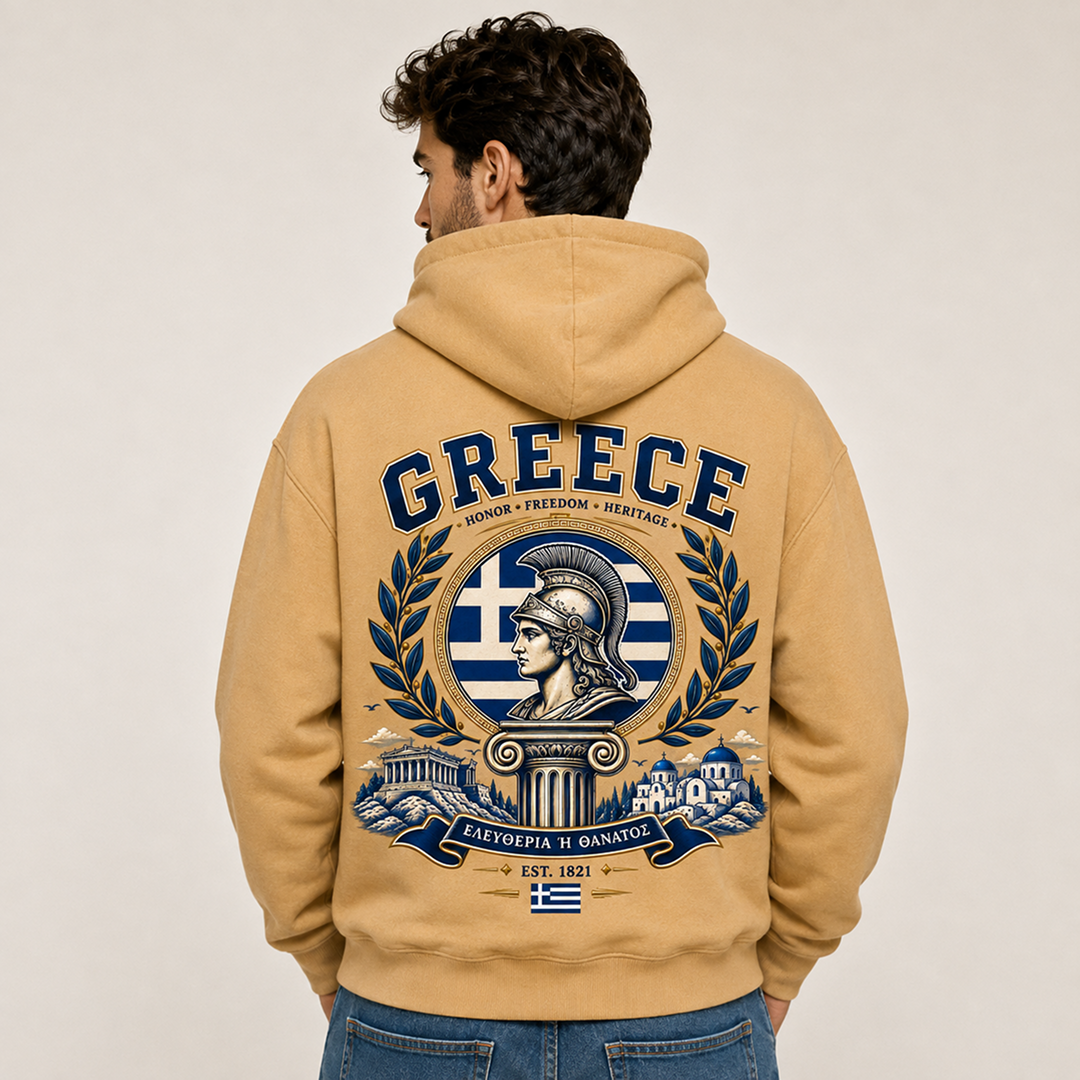 Greece Country Pride Hoodie – Premium Football Fan Hoodie Secondary image