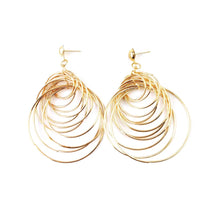 Earrings for women crystal oorbellen hangers statement chain pendientes largos ear circle tassel trendy geometric Euro-American