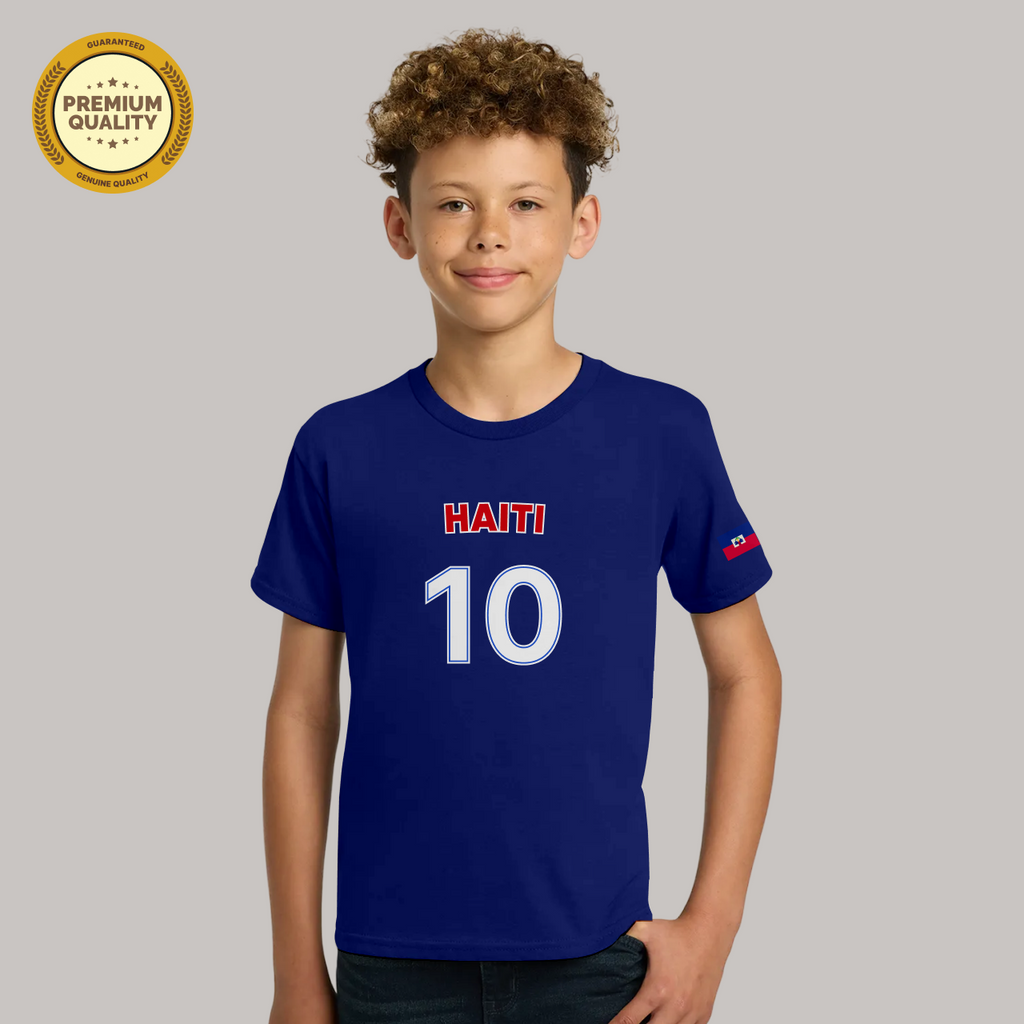 Haiti Soccer Fan T-Shirt For Boys/Youth – 2026 Football   TShirt