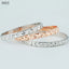 100% Genuine Real Pure Solid 925 Sterling Silver Rings for Women Jewelry Rose Gold Female Round Circle Finger Ring