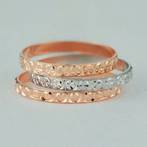 100% Genuine Real Pure Solid 925 Sterling Silver Rings for Women Jewelry Rose Gold Female Round Circle Finger Ring