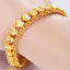 Cute 22K Gold Bracelet for Women Women Wedding Engagement Jewelry Luxury Widen Watch Chain Bracelet Not Fade Fine Jewelry Gifts