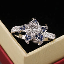 Fashion Trendy Jewelry Rings For Women Cubic Zirconia Charms Bridal Wedding Engagement White Gold Color Ring Drop Shipping