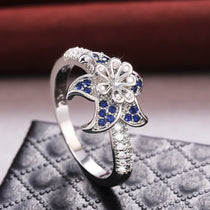 Fashion Trendy Jewelry Rings For Women Cubic Zirconia Charms Bridal Wedding Engagement White Gold Color Ring Drop Shipping