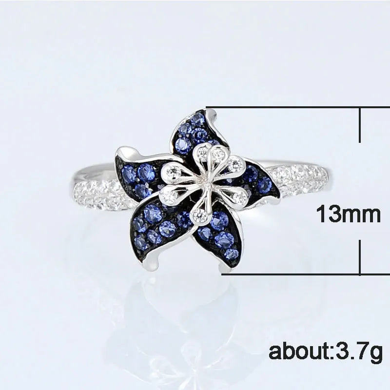Fashion Trendy Jewelry Rings For Women Cubic Zirconia Charms Bridal Wedding Engagement White Gold Color Ring Drop Shipping