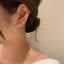 925 Silver Earrings For Women geometric long Earrings Ear Line pendientes Fashion Maple Drop Earrings