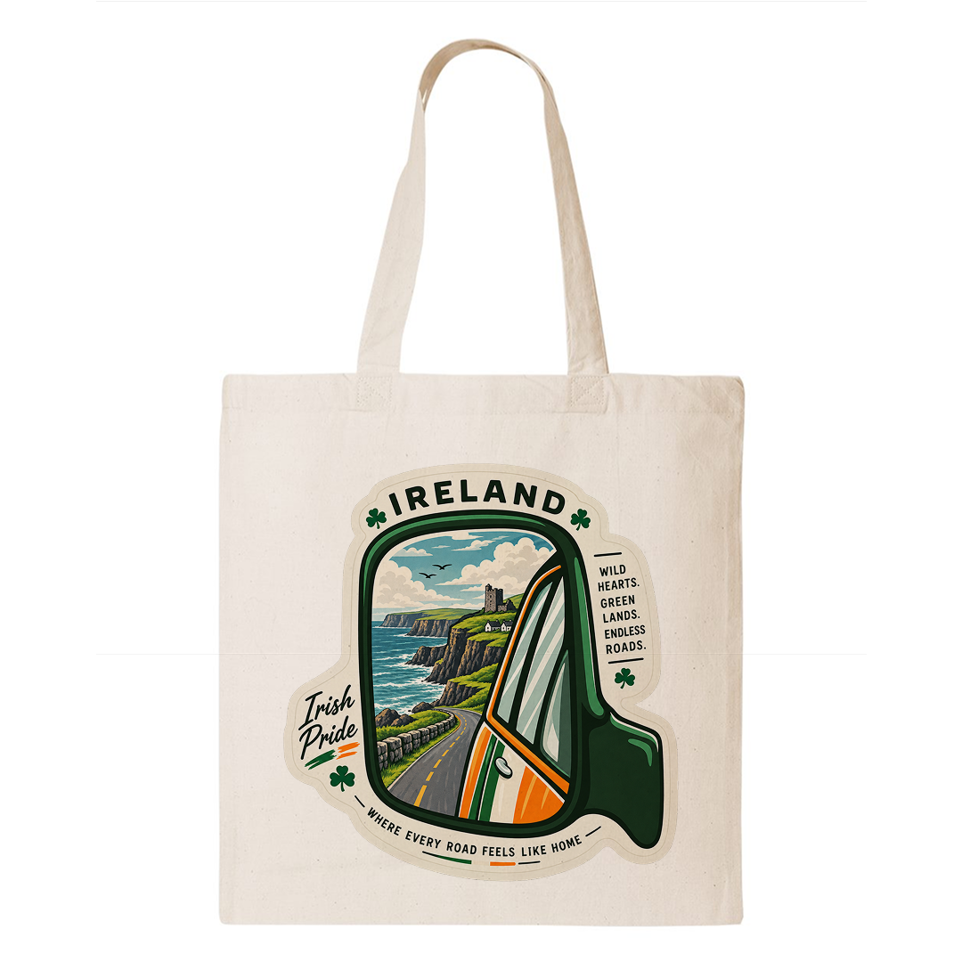 Ireland Heritage Graphic Tote Bag – Country Pride Canvas Tote Main image