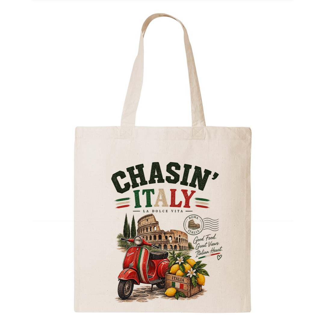 Italy Heritage Graphic Tote Bag – Country Pride Canvas Tote Main image