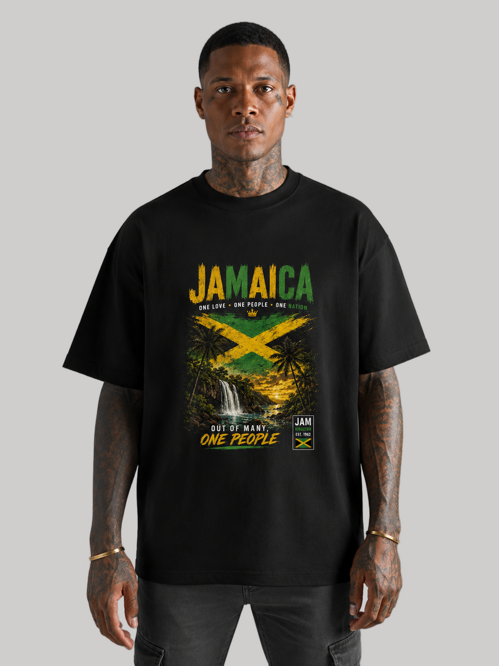 Jamaica Oversized T-Shirt – Country Pride Unisex Graphic Tee