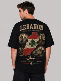 Lebanon Oversized T-Shirt – Country Pride Unisex Graphic Tee