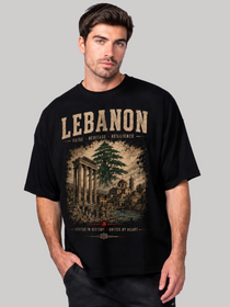 Lebanon Oversized T-Shirt – Country Pride Unisex Graphic Tee
