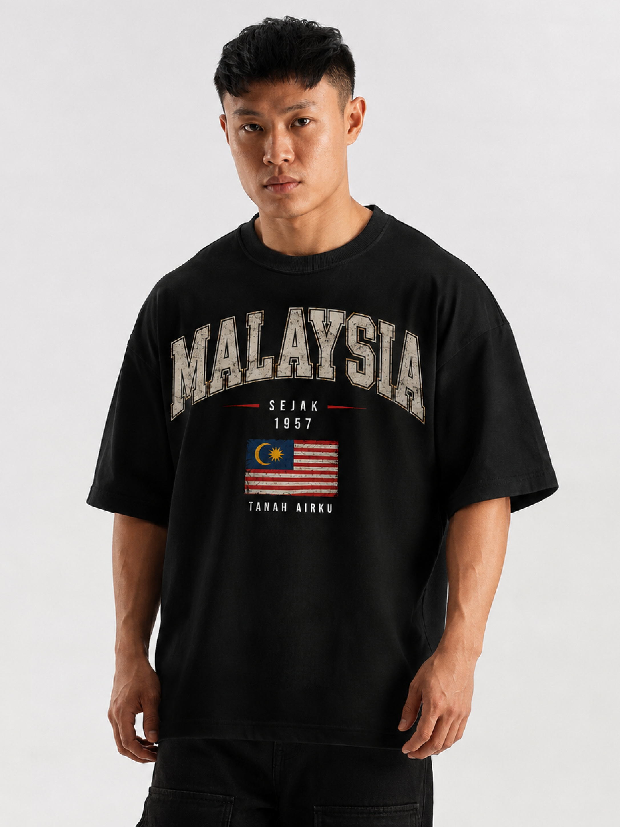 Malaysia Oversized T-Shirt – Country Pride Unisex Graphic Tee