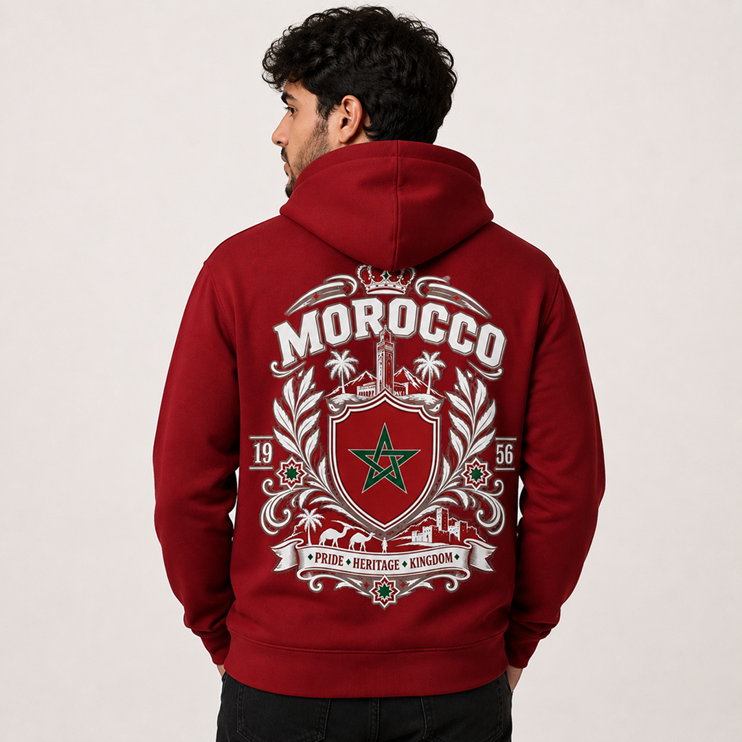 Morocco Country Pride Hoodie – Premium Football Fan Hoodie Secondary image