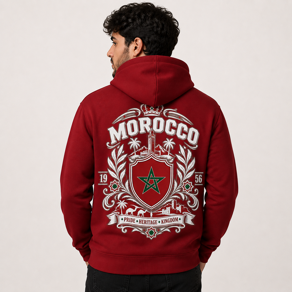 Morocco Country Pride Hoodie – Premium Football Fan Hoodie