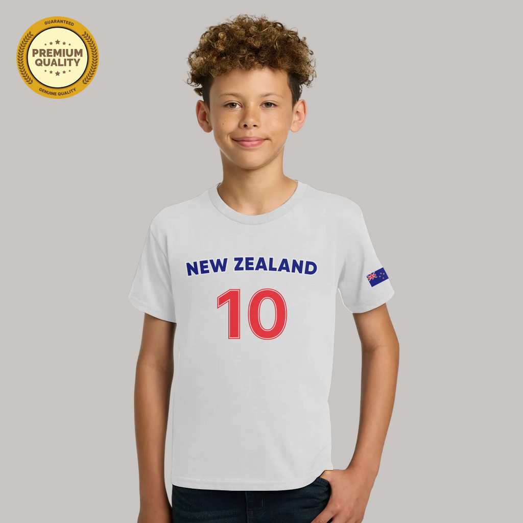 New Zealand Football Fan T-Shirt For Boys/Youth – 2026 Football   TShirt