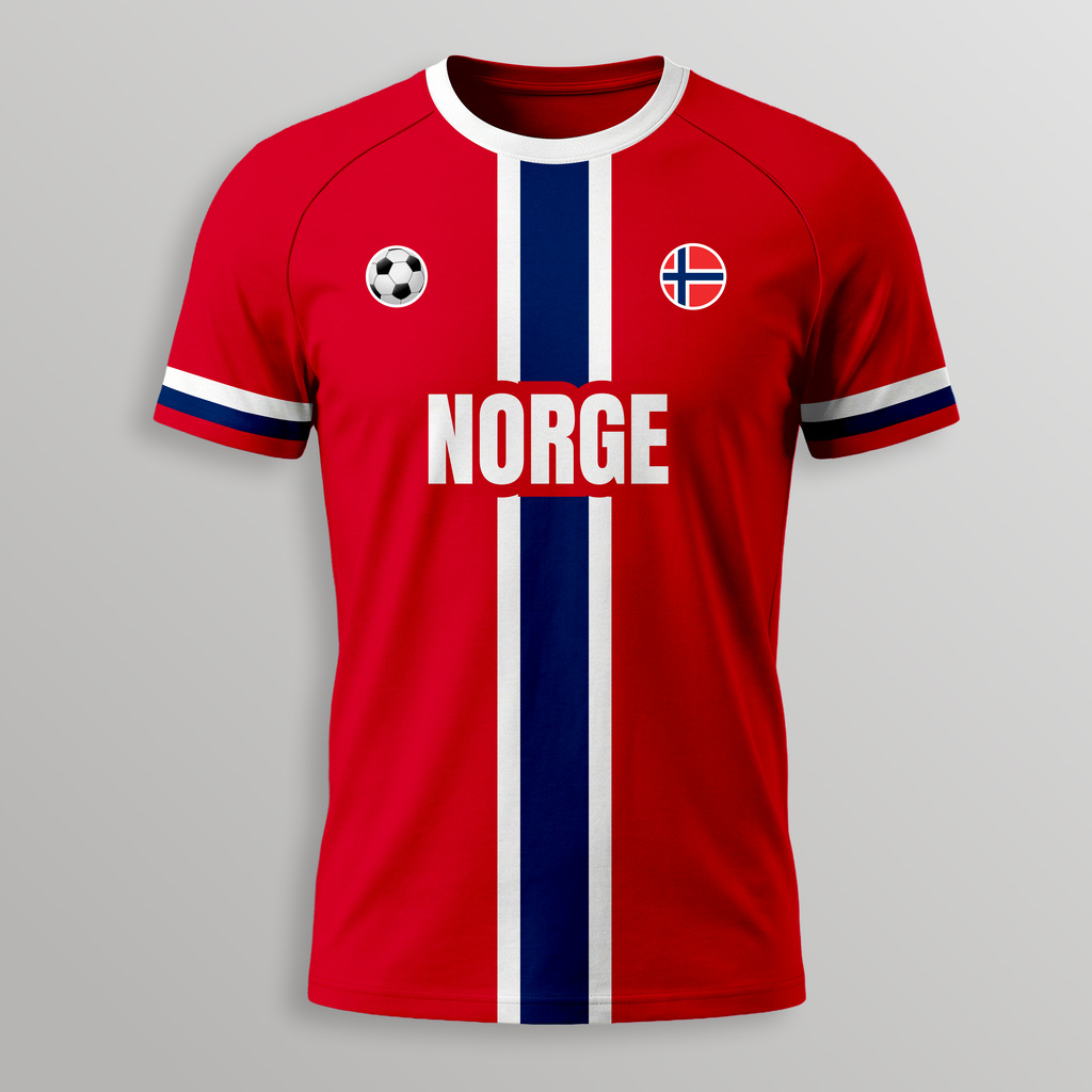 Norge Soccer 3D T-Shirt