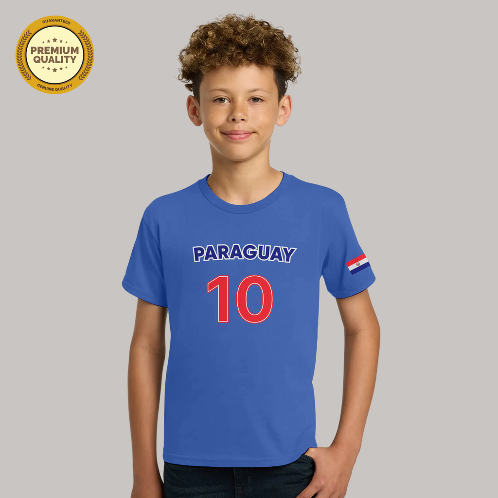 Paraguay Soccer Fan T-Shirt For Boys/Youth – 2026 Football   TShirt