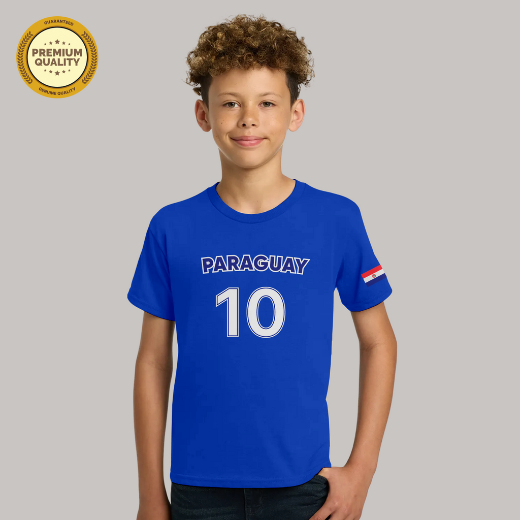 Paraguay Soccer Fan T-Shirt For Boys/Youth – 2026 Football   TShirt