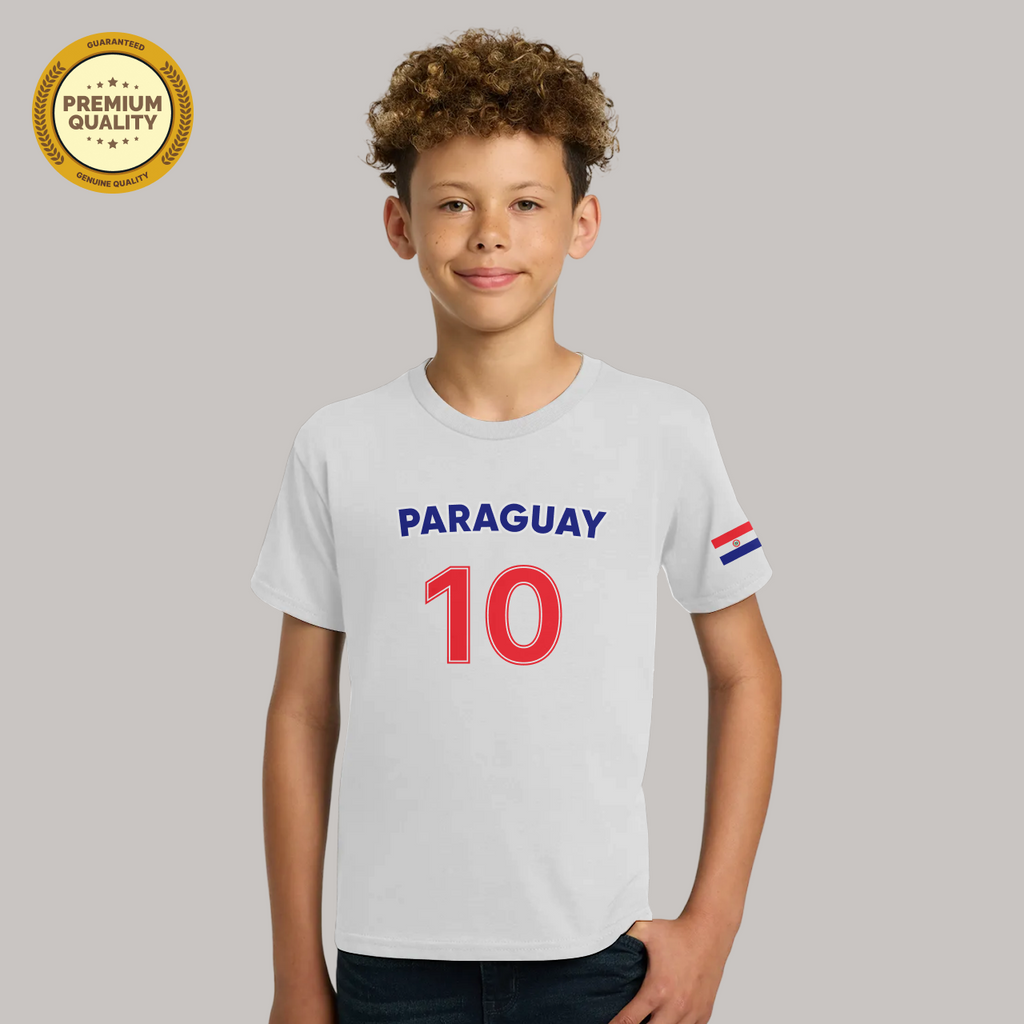 Paraguay Soccer Fan T-Shirt For Boys/Youth – 2026 Football   TShirt
