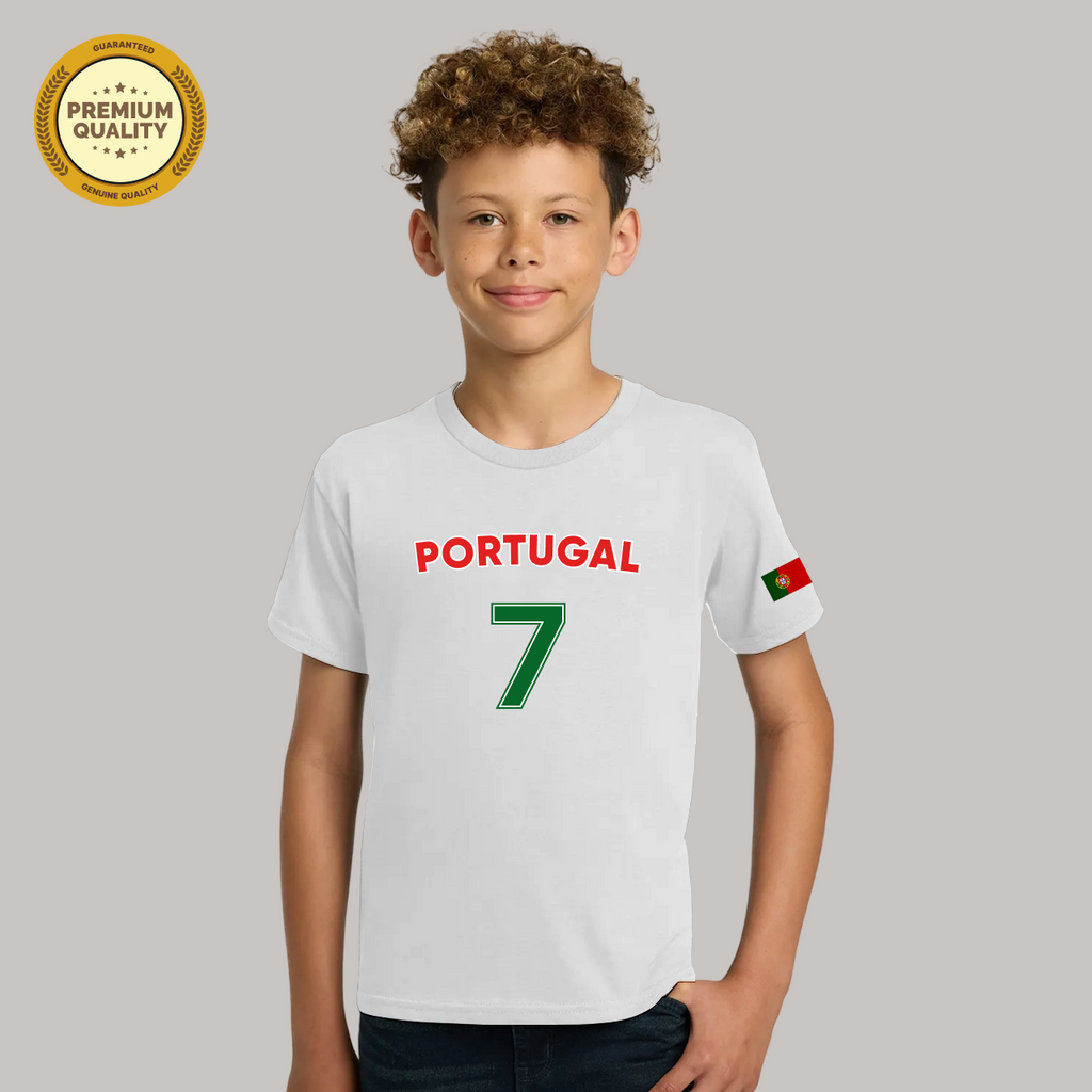 Portugal Football Fan T-Shirt For Boys/Youth – 2026 Football  TShirt